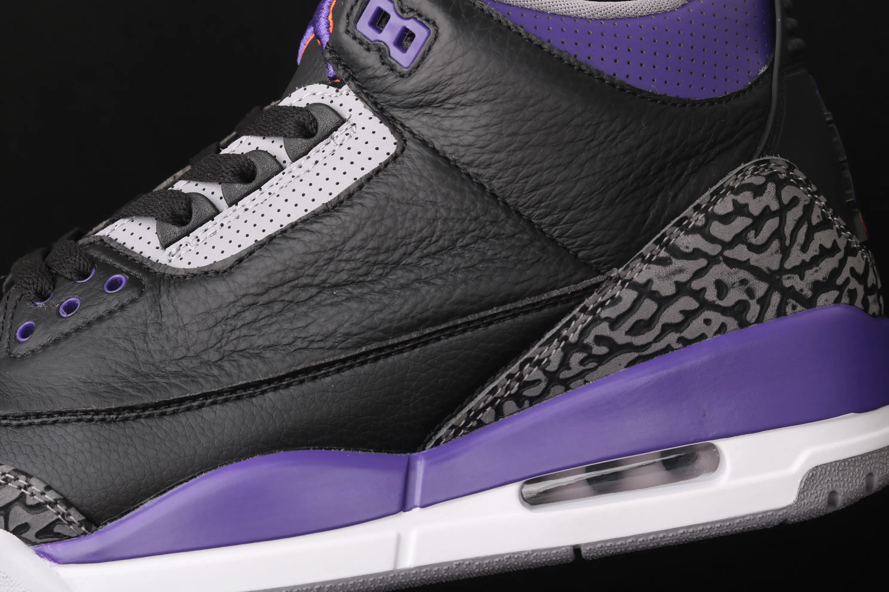 All categories Air Jordan Jordan series basketball shoes Air Jordan 3 Air Jordan 3 "Court Purple" AJ3 Joe 3 burst black and purple basketball shoes CT8532-050